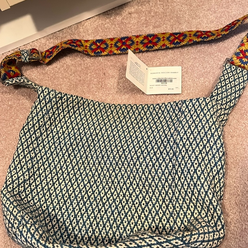 Roller Rabbit Kelsey woven satchel
